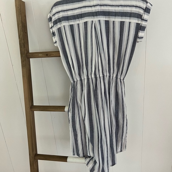 White and blue dress -maxi - Picture 3 of 4